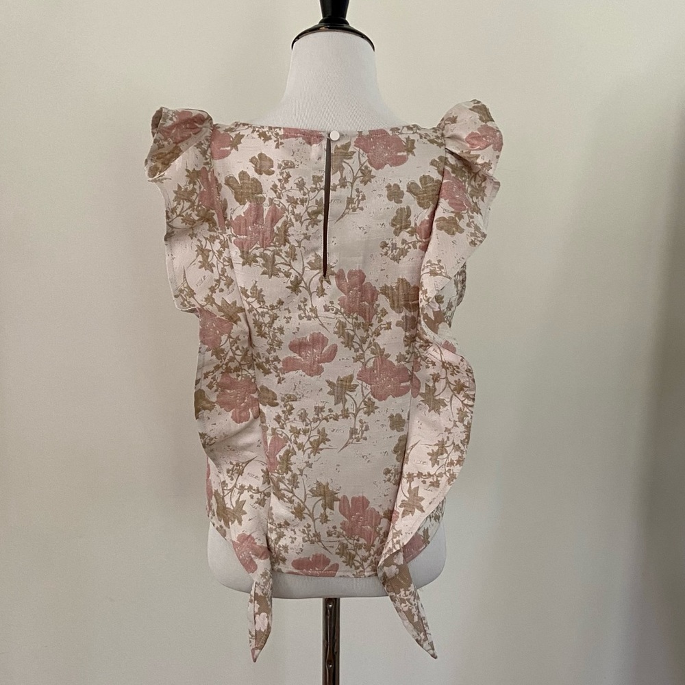 Leith Floral Ruffle Sleeveless Top - Picture 5 of 9